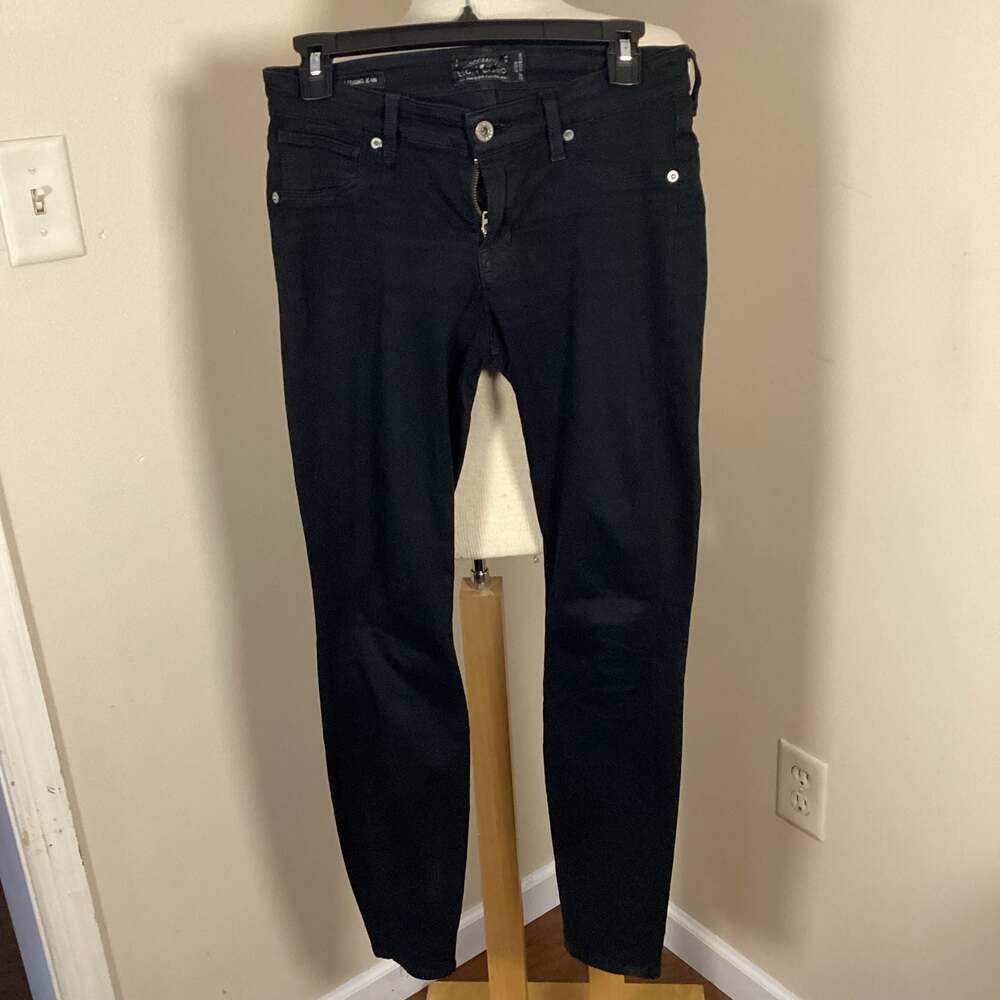 Lucky Brand Black Skinny Mid-Rise Jeans 2/26 29 Inseam